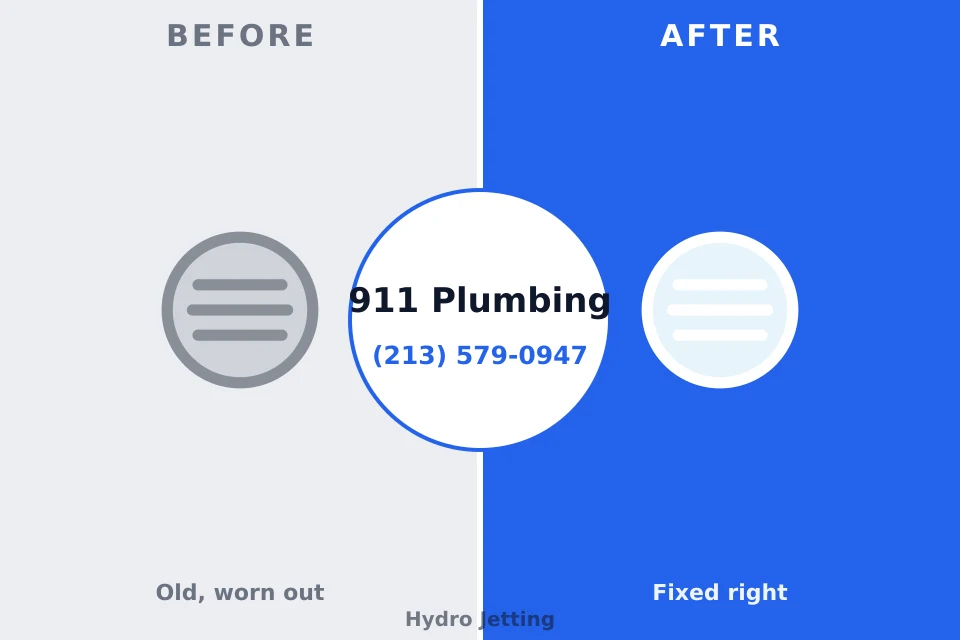 Before and after: plumbing repair Amboy, WA
